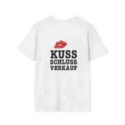 T-Shirt — "Kuss Schluss Verkauf" Lip Print Graphic Tee - Image 4