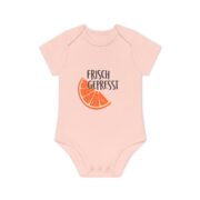 Baby Bodysuit — "Frisch Gepresst" Orange Slice Organic Onesie - Image 4