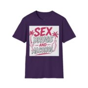 Sex, Drugs and Alcohol T-Shirt — Retro Palm Beach Party Graphic Tee - Image 10
