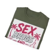 Sex, Drugs and Alcohol T-Shirt — Retro Palm Beach Party Graphic Tee - Image 29