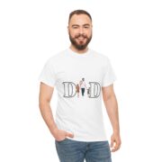 Dad Family Silhouette T-Shirt — "DAD" Letter Design with Kids (Father’s Day Gift)