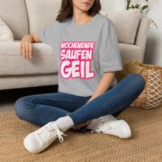 T-Shirt — "Wochenende Saufen Geil" Party Graphic Tee - Image 14