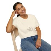 Cat Heart Line Art T-Shirt — Minimal Cute Cat Lovers Tee - Image 11