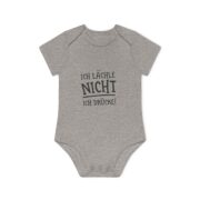 Baby Bodysuit "Ich lächle nicht, ich drücke!" – Organic Short Sleeve Infant Onesie - Image 7