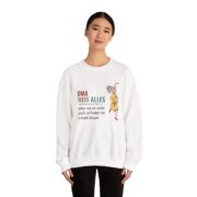 Sweatshirt — "Oma weiß alles" Funny German Grandma Crewneck - Image 5