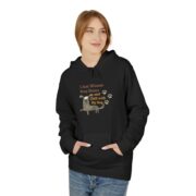 Dog Lover Hoodie — "I Just Wanna Stay Home & Cuddle with My Dog" Cute Paw Print Graphic - Image 7