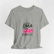 Grandma Announcement Tee — "Ich werde OMA genannt weil ich viel zu cool bin" Frenchie Grandma Gift - Image 37