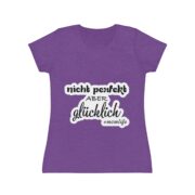 Women's T-Shirt — "Nicht perfekt aber glücklich" Momlife Graphic Tee - Image 37