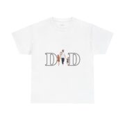 Dad Family Silhouette T-Shirt — "DAD" Letter Design with Kids (Father’s Day Gift) - Image 2