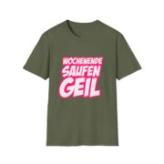 T-Shirt — "Wochenende Saufen Geil" Party Graphic Tee - Image 27