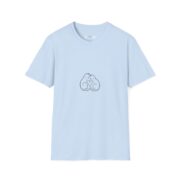 Cat Heart Line Art T-Shirt — Minimal Cute Cat Lovers Tee - Image 25