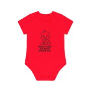Baby Bodysuit "Nackt sehe ich noch besser aus" — Organic Short Sleeve Baby Onesie, Cute German Baby Gift - Image 11