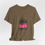 Grandma Announcement Tee — "Ich werde OMA genannt weil ich viel zu cool bin" Frenchie Grandma Gift - Image 28
