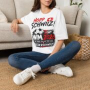 Hopp Schwiiz! WM 2026 Soccer T-Shirt — Swiss Football Fan Tee - Image 2