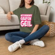 T-Shirt — "Wochenende Saufen Geil" Party Graphic Tee - Image 26