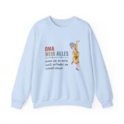 Sweatshirt — "Oma weiß alles" Funny German Grandma Crewneck - Image 26