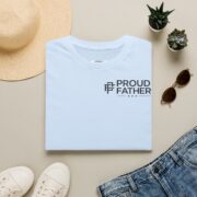 Proud Father T-Shirt — Minimal Chest Logo Dad Tee - Image 32