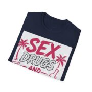 Sex, Drugs and Alcohol T-Shirt — Retro Palm Beach Party Graphic Tee - Image 8