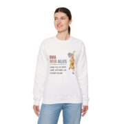 Sweatshirt — "Oma weiß alles" Funny German Grandma Crewneck