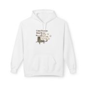 Dog Lover Hoodie — "I Just Wanna Stay Home & Cuddle with My Dog" Cute Paw Print Graphic