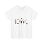 Dad Family Silhouette T-Shirt — "DAD" Letter Design with Kids (Father’s Day Gift) - Image 4
