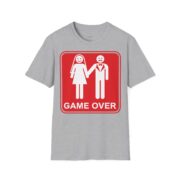 T-Shirt — 'Game Over' Wedding Humor Graphic Tee - Image 7