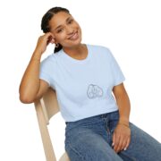 Cat Heart Line Art T-Shirt — Minimal Cute Cat Lovers Tee - Image 26