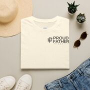 Proud Father T-Shirt — Minimal Chest Logo Dad Tee - Image 16