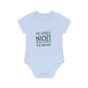 Baby Bodysuit "Ich lächle nicht, ich drücke!" – Organic Short Sleeve Infant Onesie - Image 10