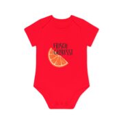 Baby Bodysuit — "Frisch Gepresst" Orange Slice Organic Onesie - Image 13