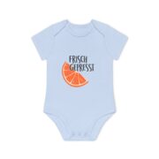 Baby Bodysuit — "Frisch Gepresst" Orange Slice Organic Onesie - Image 10