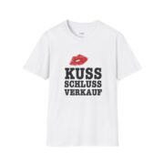 T-Shirt — "Kuss Schluss Verkauf" Lip Print Graphic Tee - Image 3