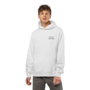 Relaxed Hoodie — Minimal "Good Vibes" Chest Print Casual Hoodie - Image 3