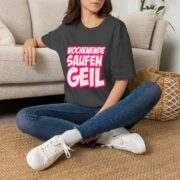 T-Shirt — "Wochenende Saufen Geil" Party Graphic Tee - Image 30