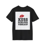 T-Shirt — "Kuss Schluss Verkauf" Lip Print Graphic Tee - Image 8