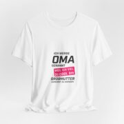 Grandma Announcement Tee — "Ich werde OMA genannt weil ich viel zu cool bin" Frenchie Grandma Gift