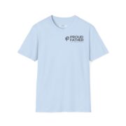 Proud Father T-Shirt — Minimal Chest Logo Dad Tee - Image 29