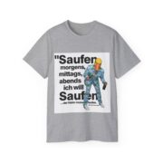 Saufen Graphic Tee – Funny German Drinking Quote T-Shirt - Image 5