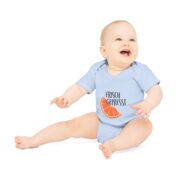 Baby Bodysuit — "Frisch Gepresst" Orange Slice Organic Onesie - Image 12