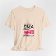 Grandma Announcement Tee — "Ich werde OMA genannt weil ich viel zu cool bin" Frenchie Grandma Gift - Image 16