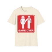 T-Shirt — 'Game Over' Wedding Humor Graphic Tee - Image 9