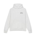 Relaxed Hoodie — Minimal "Good Vibes" Chest Print Casual Hoodie
