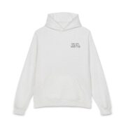 Relaxed Hoodie — Minimal "Good Vibes" Chest Print Casual Hoodie