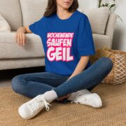 T-Shirt — "Wochenende Saufen Geil" Party Graphic Tee - Image 42