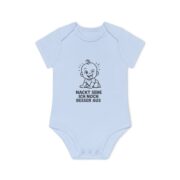 Baby Bodysuit "Nackt sehe ich noch besser aus" — Organic Short Sleeve Baby Onesie, Cute German Baby Gift - Image 7