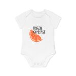 Baby Bodysuit — "Frisch Gepresst" Orange Slice Organic Onesie