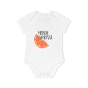 Baby Bodysuit — "Frisch Gepresst" Orange Slice Organic Onesie