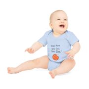 Baby Bodysuit – "Wenn Mama nein sagt, frag Opa!" Cute Cookie Graphic Organic Onesie - Image 12