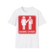 T-Shirt — 'Game Over' Wedding Humor Graphic Tee - Image 2