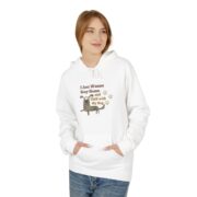 Dog Lover Hoodie — "I Just Wanna Stay Home & Cuddle with My Dog" Cute Paw Print Graphic - Image 3